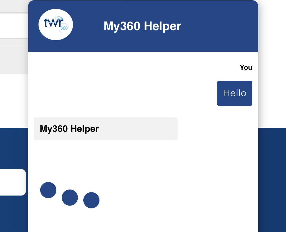 TWR360 Generative AI Chatbot demo